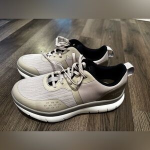 Alegria Beige Women's Athletic Shoes arch support neutral basic water resistant